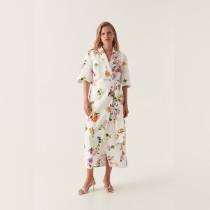 Tabitha Wrap Front Midi Dress